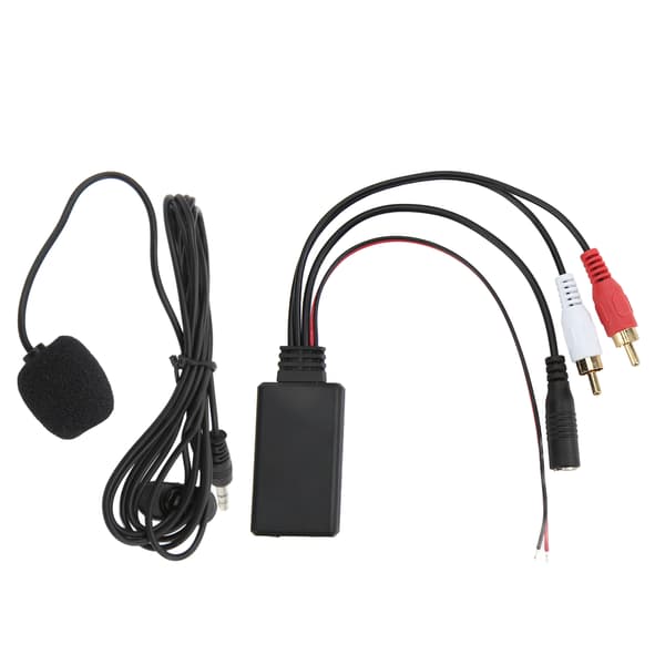Bil Bluetooth AUX IN-kabeladapter Trådlöst handsfree samtal Mikrofon för Pioneer med 2RCA ljudport