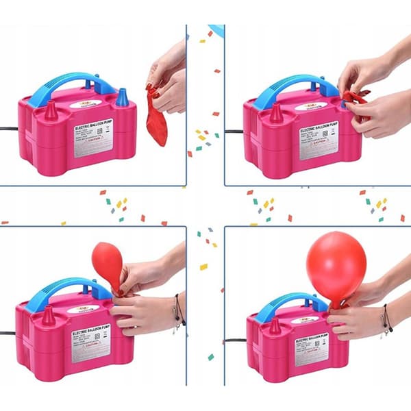 【03】Elektrisk ballonpumpe 600W med dobbelt dyse