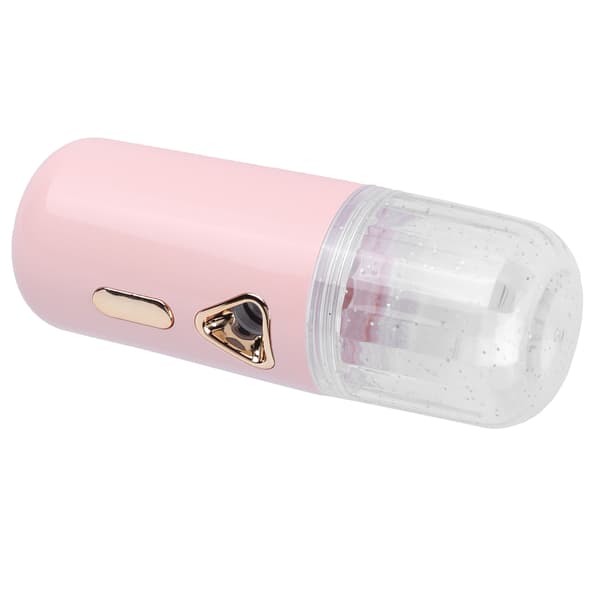 30ml Mini Ansiktsfuktare Bärbar Nano Atomisering USB Laddning Ansiktsmist Sprayer Rosa
