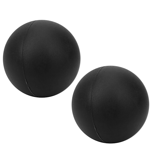 2 st Silikagel Massageboll Yoga Fitnessboll för Smärtlindring Stressavlastning Triggerpunktsbehandling Svart