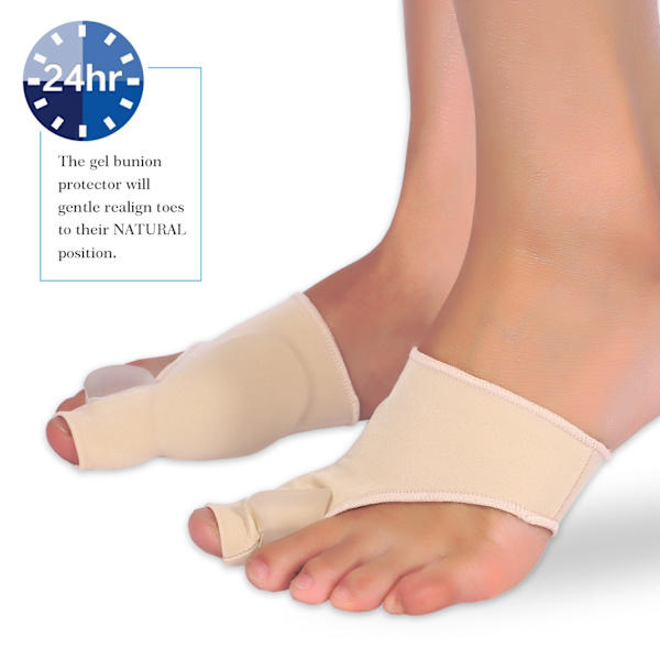 1 Par Bunion Pads Tå Bunion Corrector Protector Gel Polyuretan Tåspridare