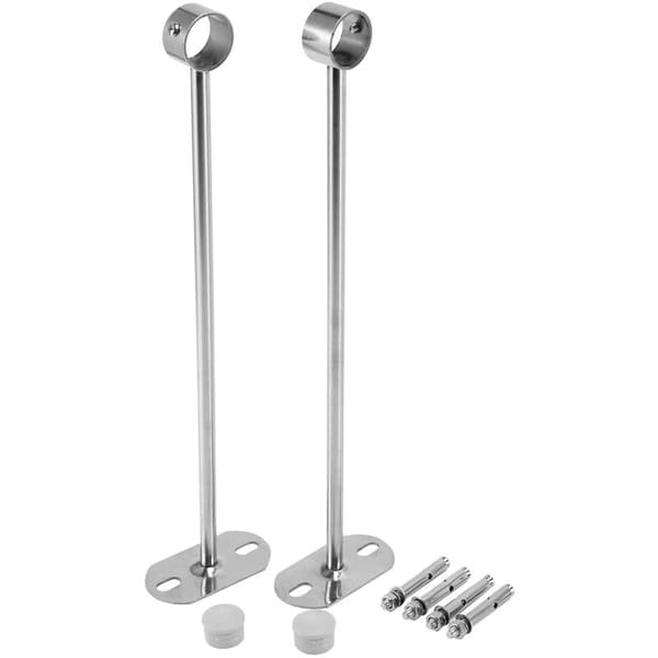 【03】Loftmontering, Robe Rør Montering, 25 mm Diameter, Robe Stang Håndtag Støttebeslag Rør Flange Muffe 2 stk (350 mm)