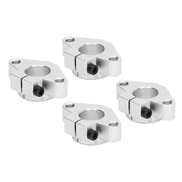 4 st Rälsstyrningsstöd Aluminiumlegering Linjär Rörelseskena Axel Fäste för Precisionsutrustning SHF20