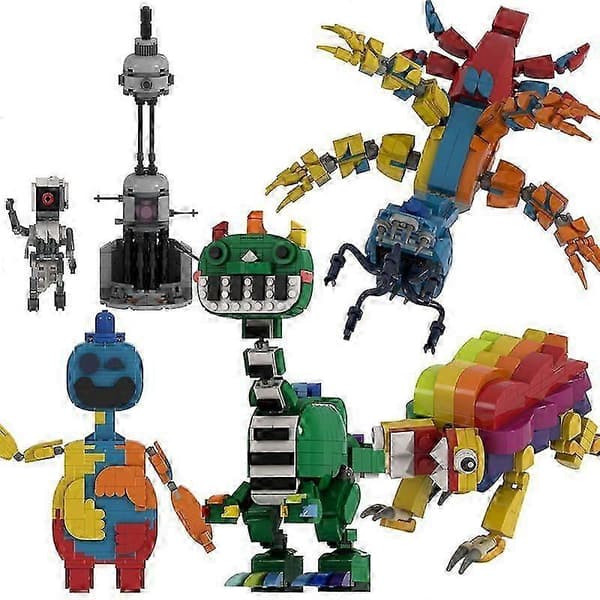 Poppy Playtime Byggesæt - Yarnaby & Smiling Critters Figurer til Legetøjsfans Robot
