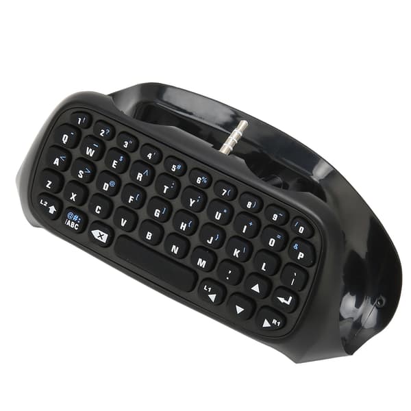 Trådlöst Mini Bluetooth-tangentbord DC 5V Stabilt Bärbart Gamepad Meddelandetangentbord för PS4-kontroll