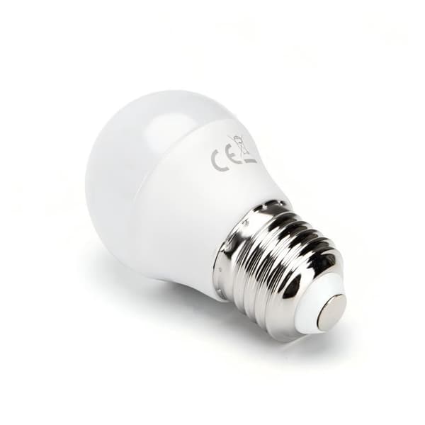 Kit med 6 smarta glödlampor G45 WiFi E27 5W RGB+CCT, röst- och appstyrning