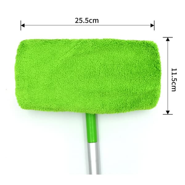 4-pak grøn, egnet til Swiffer Sweeper med flad moppeklud, vaskbar og genanvendelig mikrofibermoppe