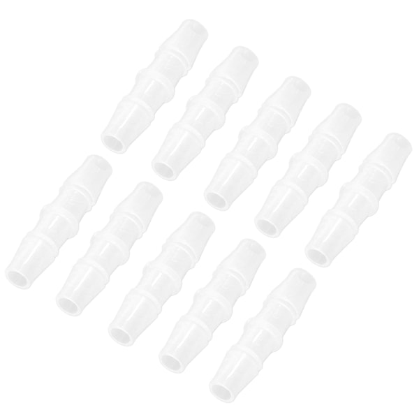 10 stk. Slangetilslutning PP Rørforbindelse Lige Diameter Lige Igennem Sæt Kit 4.8‑4.8