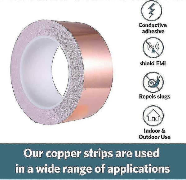 50m x 25mm kupariteippi - EMI-suojausteippi - Kapton-teippi -XN