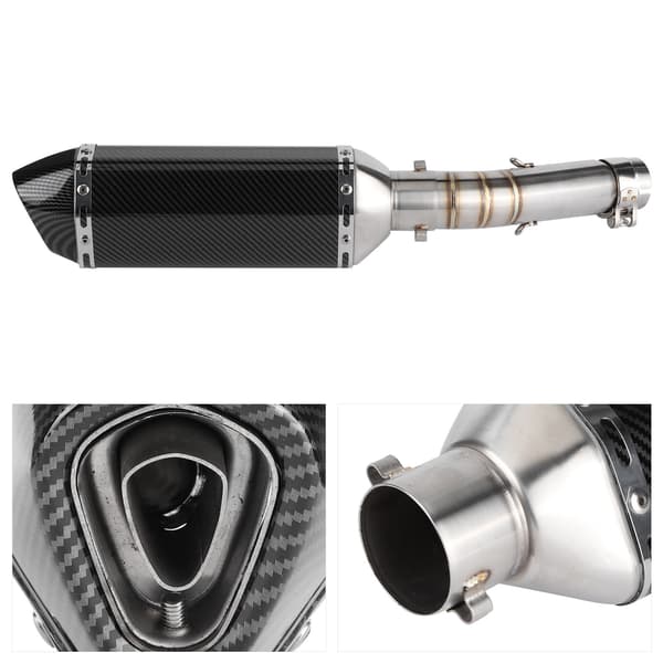 【03】Udstødningssystem Slip-On Lyddæmper med DB Killer + Mellemrør Passer til CBR500R CB500F CB500X 2013-2015