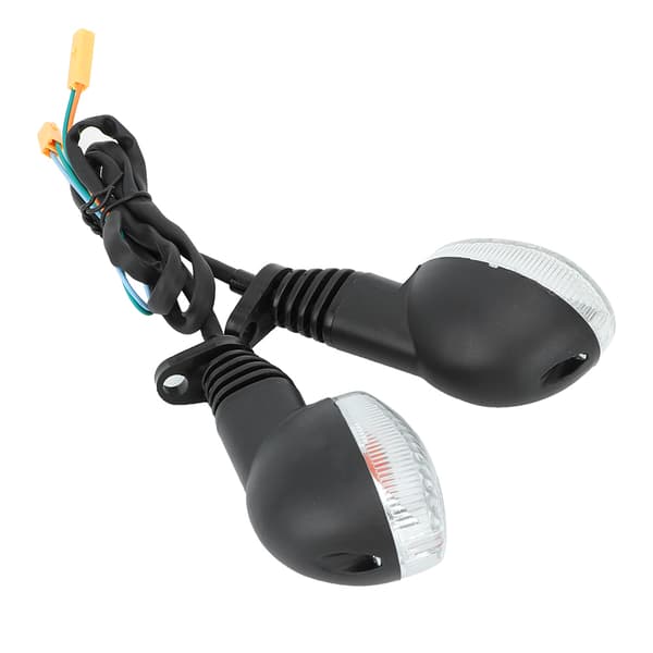 Blinklys Lampe Passer Til Kawasaki Para Ninja 250 Motorcykel Modifikation (Sort&Hvid)