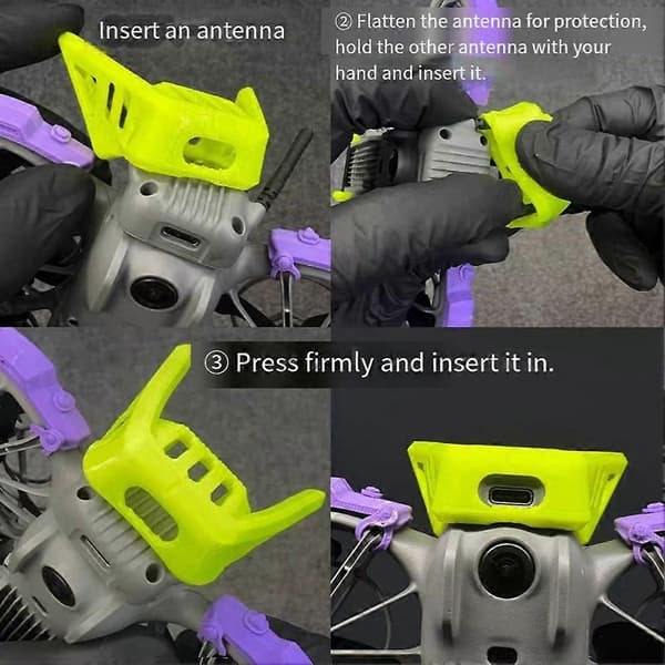 Til DJI Neo2 Anti-kollisionskofangerstang 3D-printet antennedæksel til RC Drone Shell Tilbehør Orange Orange