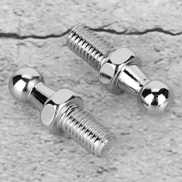 2 stk. CNC Aluminium Legering Kuglebolt til Gasfjedre Kugleformet Motorhjelm (M8)