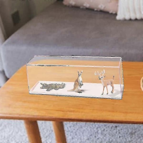 Gennemsigtig PET-plastik udstillingskasse til byggeklods-actionfigurer