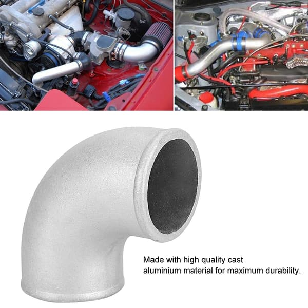 2.5' 90° Gjuten Aluminium Böjrör Intercooler Turbo Tight Bend