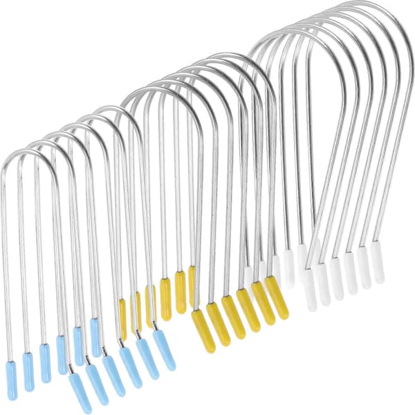 24 st. Hot Roller Clips Hårkrulle Ersättningsklämmor Hot Roller Tillbehör 7.50X3.50X0.20CM