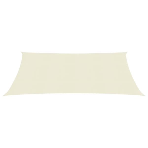 【03】Solsejl 160 g/m² cremefarvet 3x4,5 m HDPE 500