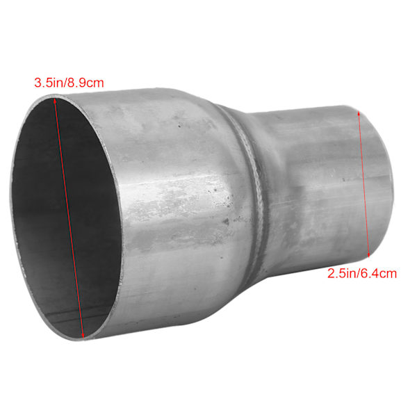 Rustfri Stål Udstødningsrørsadapter til Bilmodifikation - 2.5in ID til 3.5in OD