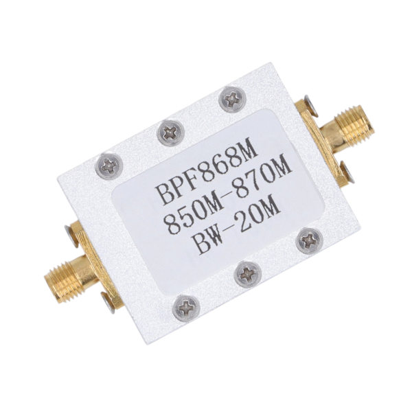 Båndpasfilter FM Broadcast SMA K Interface 850‑870MHz Elektronisk komponent BPF868M med kabinet