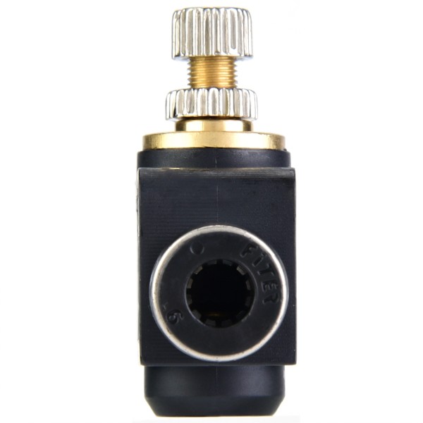 4/6/8 mm Rør Luftstrømsregulator T Form Rør Pneumatisk Fittingsregulatorventil (6 mm)