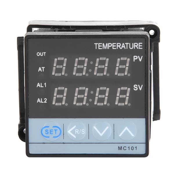 Digital Temperaturregulator - SSR Output - 48mm*48mm - Sort - 1 Styk