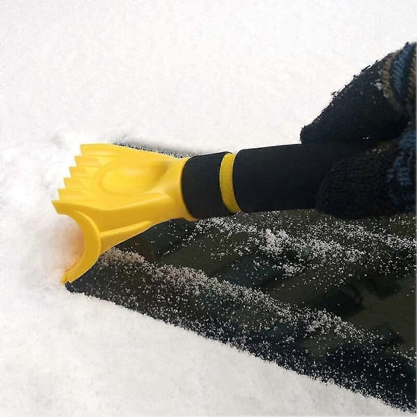 isskrapa, används för bilvindruteskrapa, bilsnöskyffel yellow
