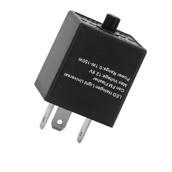 12V 24V 3-PIN Justerbart LED Blinkrelæ Blinklys Blinker Til Bilmotorcykel