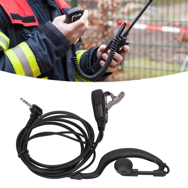 Motorola 2,5 mm stik Walkie Talkie headset med mikrofon