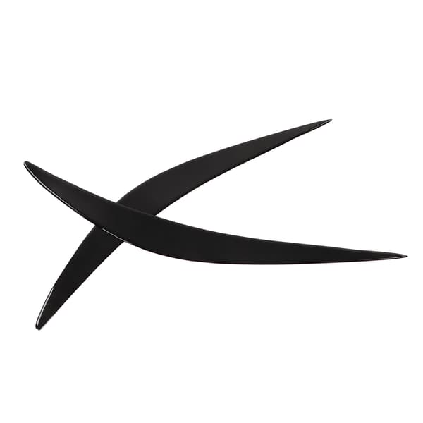 2 stk. Øjenbryn til forlygter, blank sort, slidstyrke, udskiftning til Infiniti Q50 2014-2019