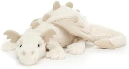 【03】Jellycat Snødrage Stor 66cm Plysdyr, Mythisk Udstoppede Dyr Gave til Børn [JSR]