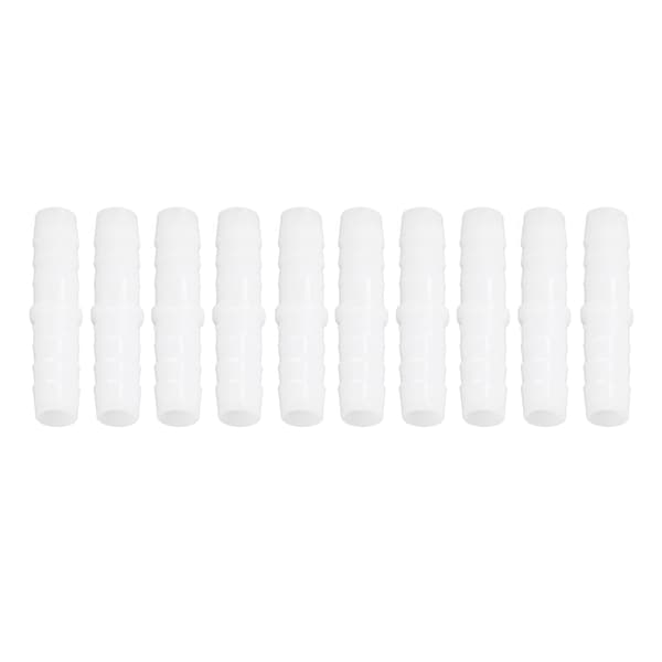 10 stk. Plastik Slangefittings lige lige Barb Splicer Mender Samling Union Adapter 12-12mm