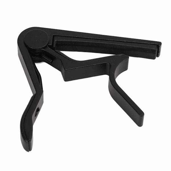 Capo Quick Release Strengklemme Tilbehørssæt med 5 stk. Guitar Plektre til Bas Banjo Sort