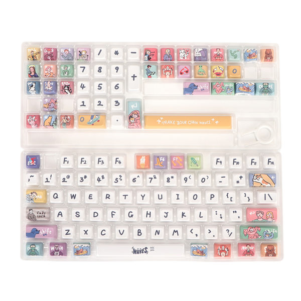 Mekaniskt tangentbord Keycaps 123 Tangenter för XDA Liknande Höjd Ergonomisk Oljebeständig Beläggning Färgäkta PBT Anpassade Tangenter