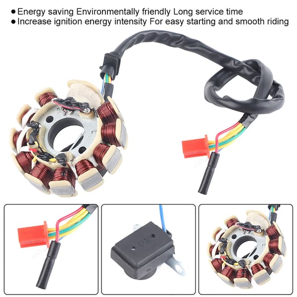 Generator Stator med 11 Pole Spoler til 150cc GY6 Scooter Motorer