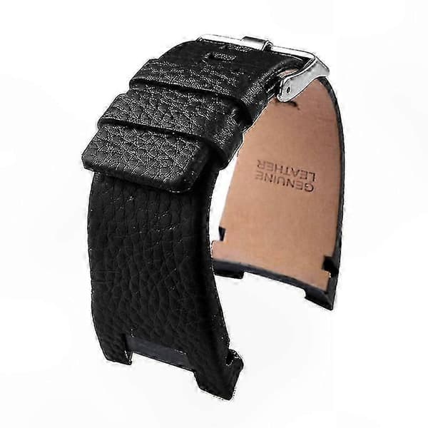 32 mm læderrem med hak til DZ1216 DZ4246 DZ4287 urmodeller Black-Litchi