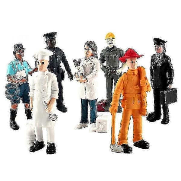 Sæt med simulerede sandbordsfigurer - Minikaraktermodeller til kreative udstillinger