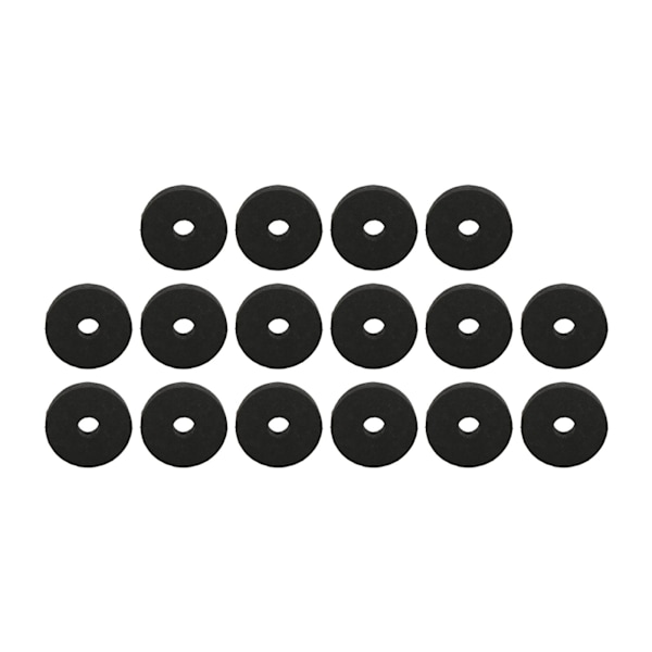 20 st/set Cymbal Ersättningstillbehör Plast Filt Cymbal Ärmar för De Flesta Trumset Svart