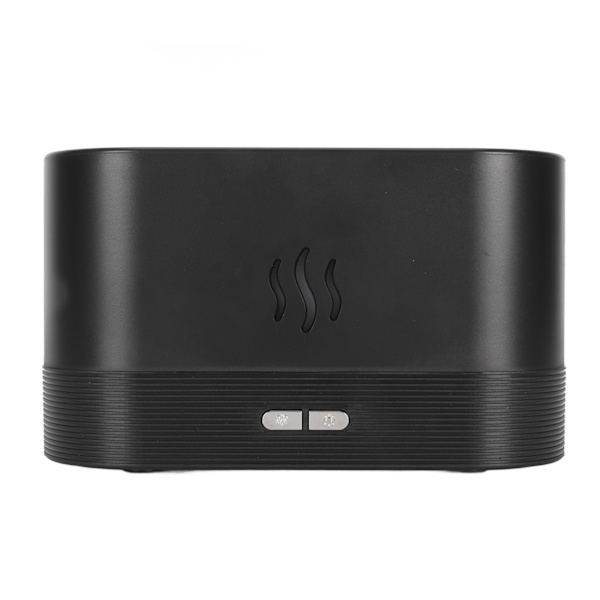 Eterisk oljediffuser 180ml USB Flamlampa Fin Mist Aromaterapi Diffuser Luftfuktare för Sovrum Vardagsrum Kontor Svart