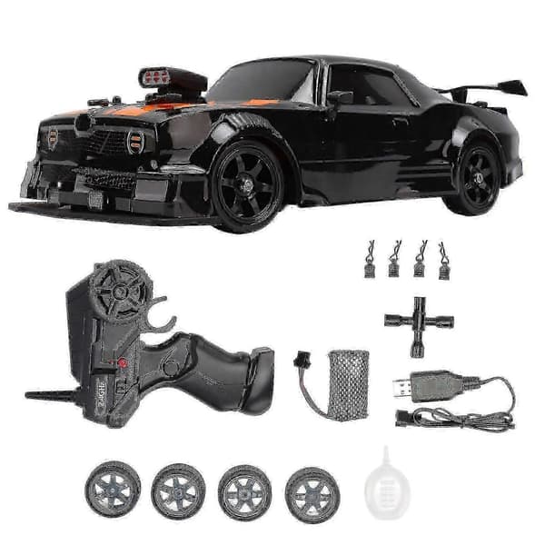 【03】16a04 1/16 RC Driftbil Simulerad 4-hjulsdrift Med LED RC Billeksak För Underhållning Över 6 År 25-26