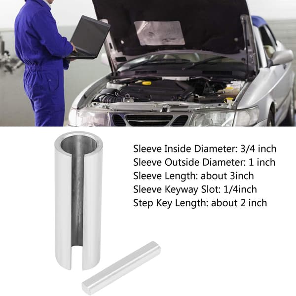 3/4\" til 1\" tomme med trinvis nøgle Gas Motor Remsskive Krumtap Aksel Muffe Adapter