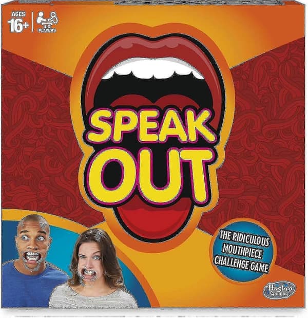 【03】Speak Out Braces Game, Fun Mouthpiece Challenge Game, Party Toy for Kids Adults, Interactive Speech Challenge Props