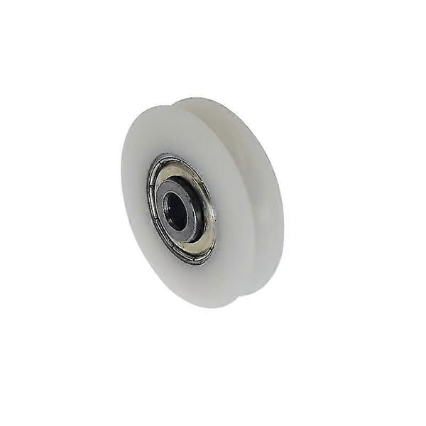 4 nailonpyörän sarja uralla - Liukuporteille, kulmatangoille, laatikoille 6*38*8mm