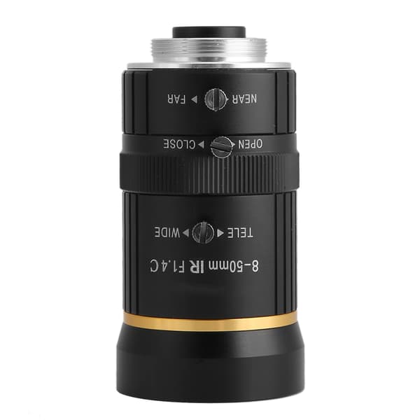8-50mm 3MP 1/2 Manuellt Bländare C-Mount Säkerhetskameralins CCTV