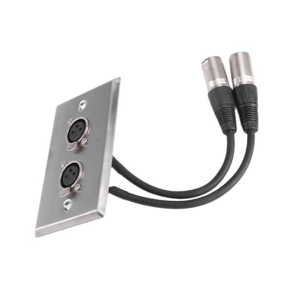 Kaksois-XLR-naaras-XLR-uroskaapeli ääniseinälevyyn