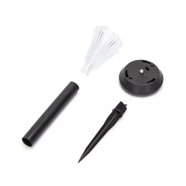 Solar LED Landskapsgräsmatta Lampa — Plastmaterial, Intrikat Mönster, 6500K