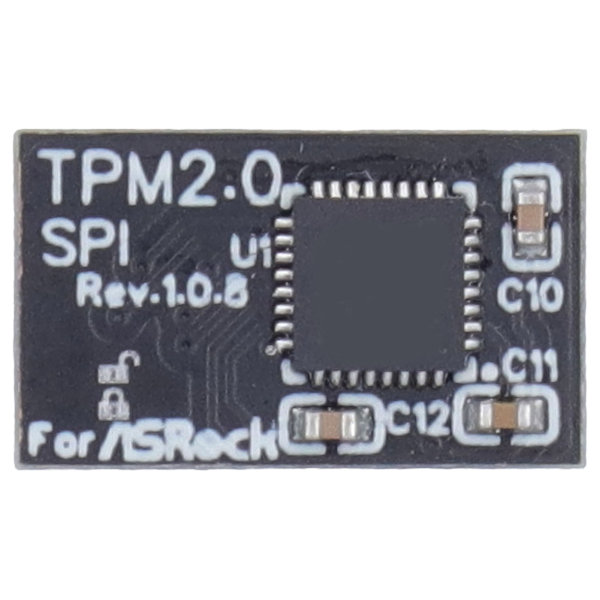 TPM2.0 Modul 14 Pin SPI Fjernkort Krypteringssikkerhedskort til Asrock Bundkort