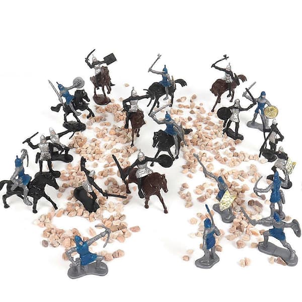 28 stk. soldatmodelstatuefigur actionfigur drengegave boutique-samlinger