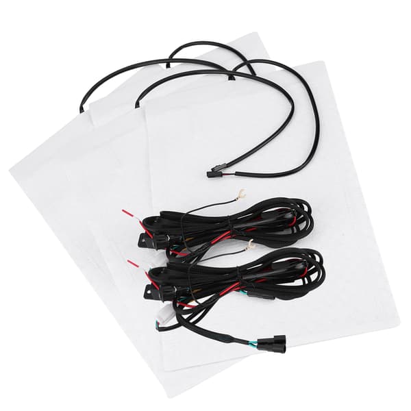 4st Universal Kolfiber Bil Uppvärmd Sätesvärmare Kit med Rund Strömbrytare