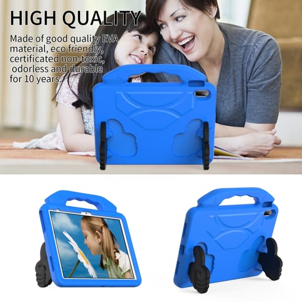 【03】iPad 11 11th Gen / 10.9 10th Gen 2022/2025 Kids EVA Shockproof Case with Kickstand Blå