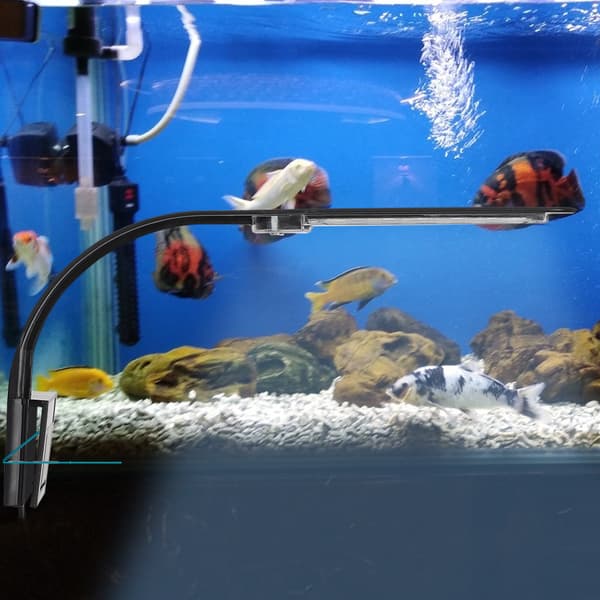 Akvariefisketanke Mini LED Clip Lys Vandplanter Belysningslampe Tilbehør EU Stik 220VX5